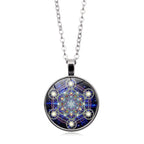 Mandala Sacred Geometry Gemstone Necklace for Women