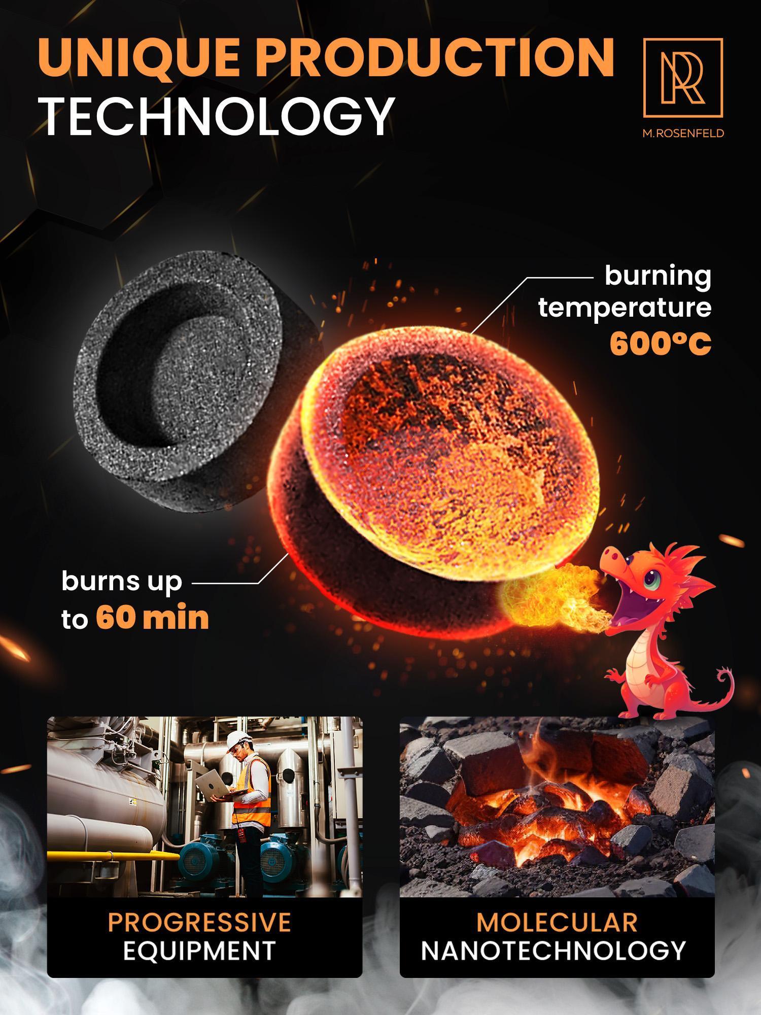 Quick Light Hookah Charcoal Tablets Pack of 200 Premium Quality Incense