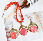 Handmade Bohemian Beaded Vintage Gemstone Necklace