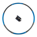 Fowler Elite Weighted Hula Hoop - 35” Diameter 2lb Exercise Hula Hoop with Soft Padding - 8 Section Detachable Fitness Hula Hoop with Free Jump Rope & Exercise Ebook - Hula Hoops for Adults & Kids