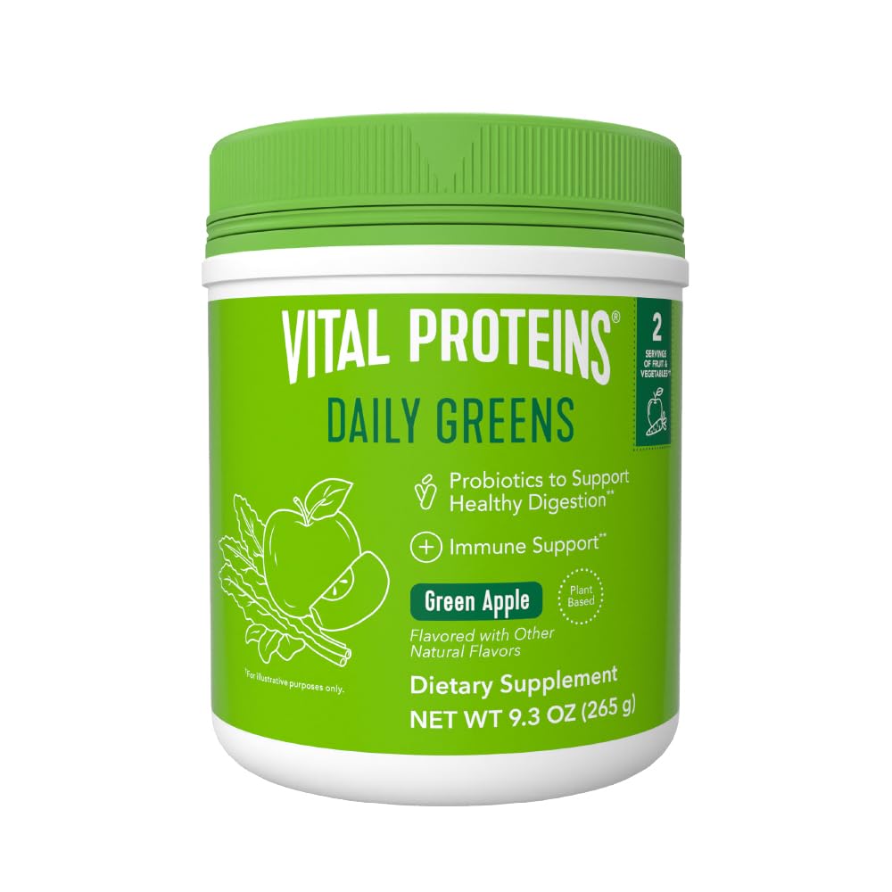 Vital Proteins Green Apple Daily Greens 9.3 OZ