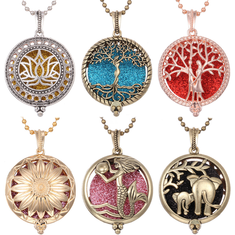 Alloy Tree of Life Essential Oil Diffuser Pendant