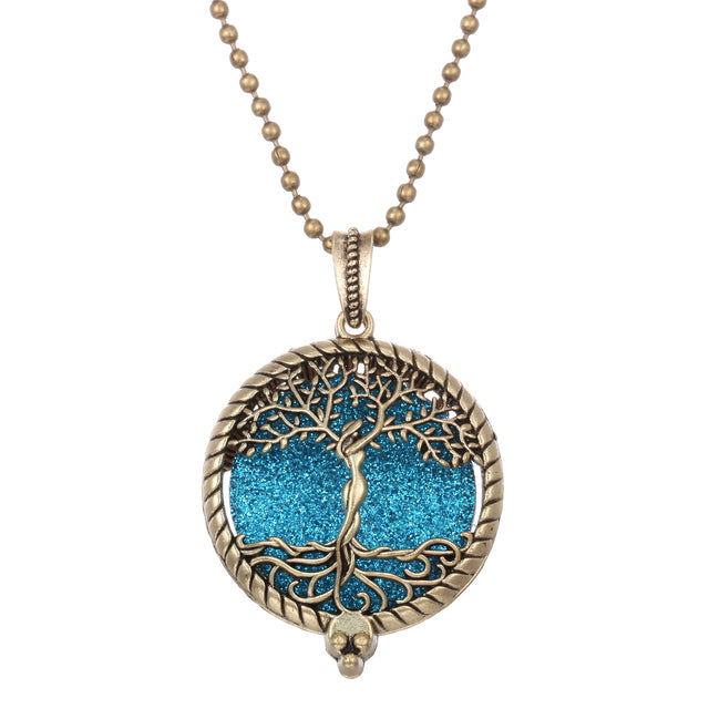 Alloy Tree of Life Essential Oil Diffuser Pendant