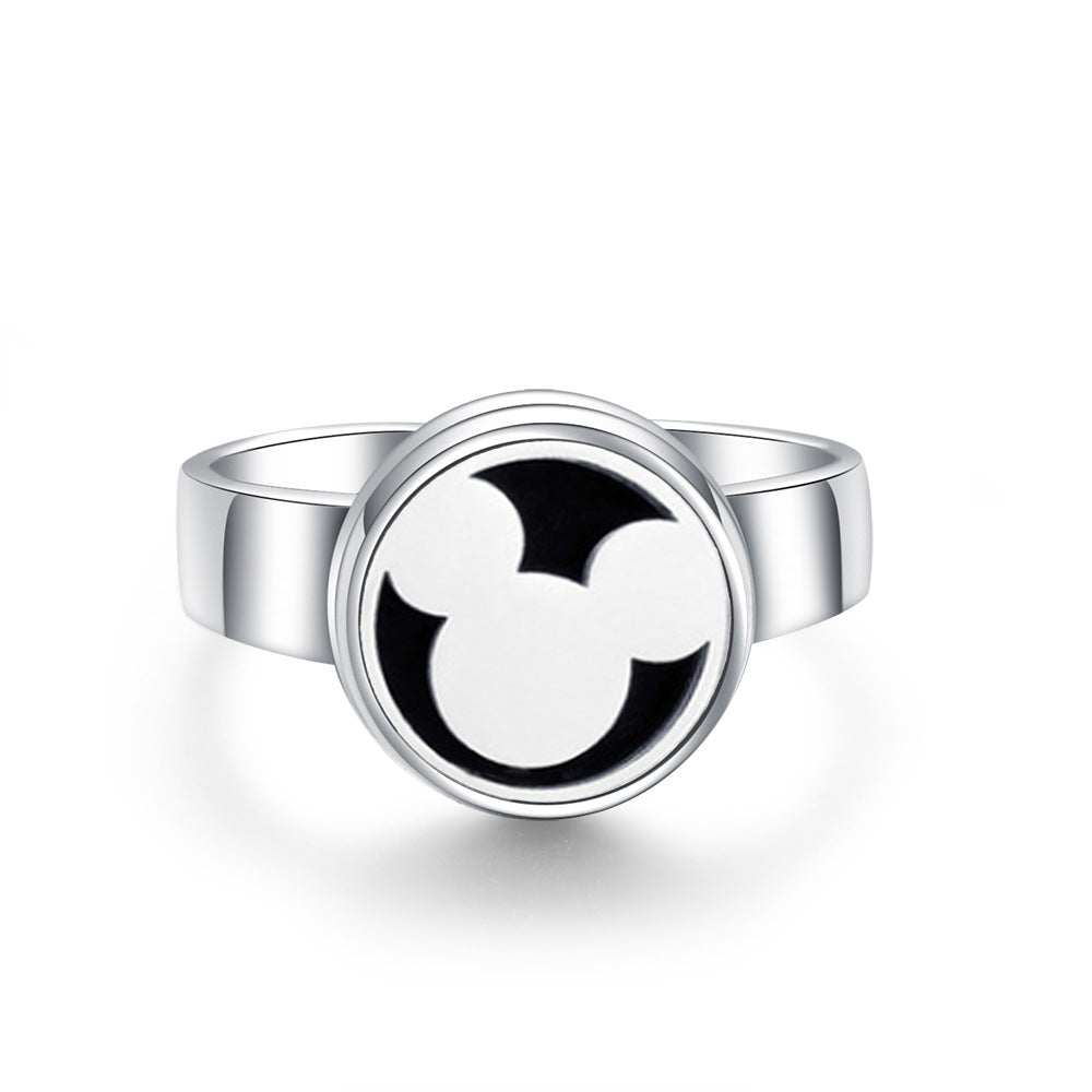 Hollow Titanium Steel Aromatherapy Diffuser Ring
