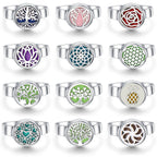 Hollow Titanium Steel Aromatherapy Diffuser Ring