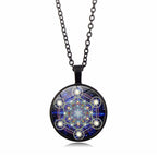 Mandala Sacred Geometry Gemstone Necklace for Women