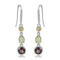 Elegant Natural Gemstone Earrings in S925 Silver
