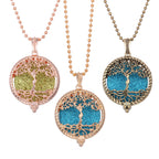 Alloy Tree of Life Essential Oil Diffuser Pendant