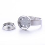 Hollow Titanium Steel Aromatherapy Diffuser Ring