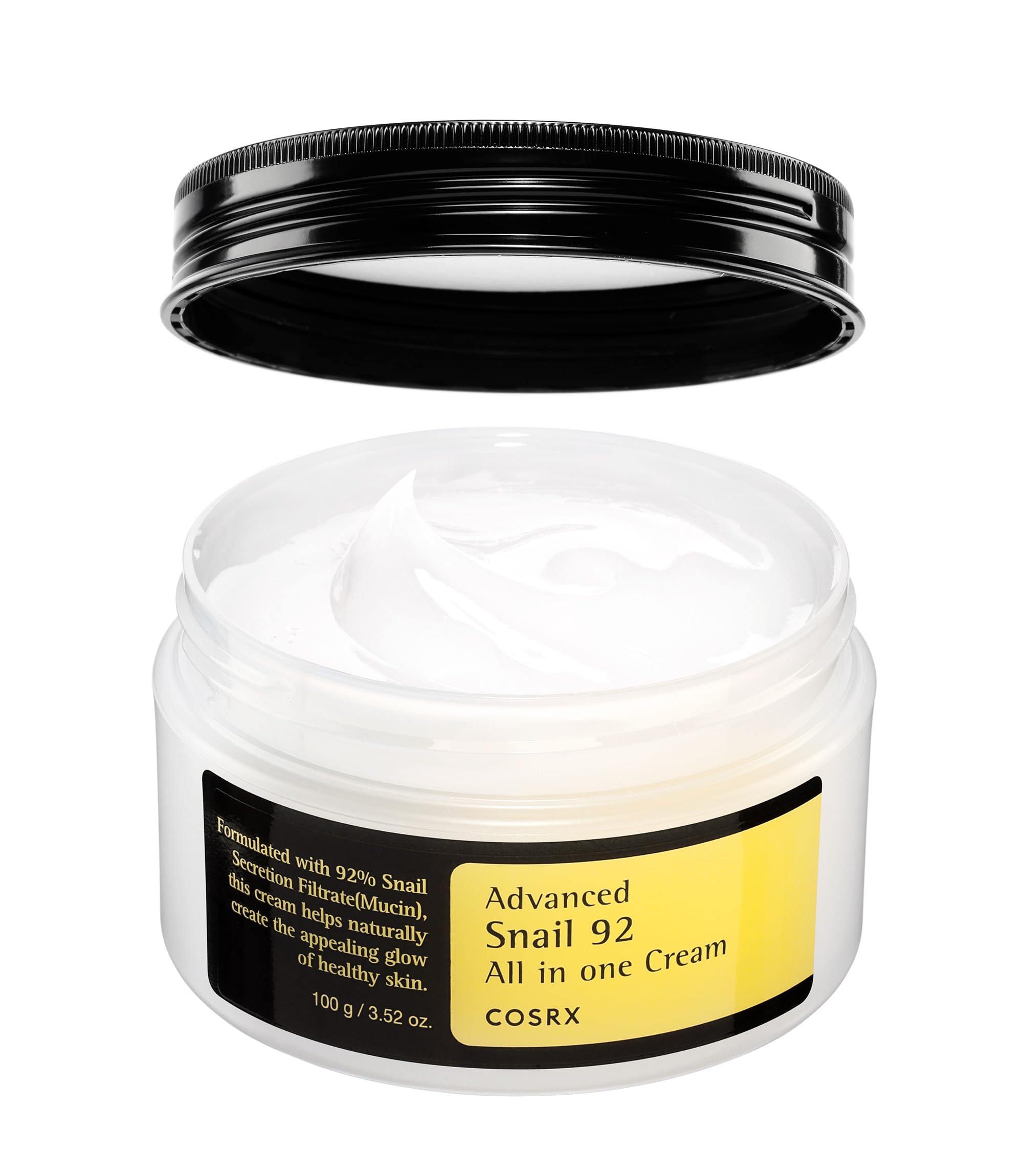 COSRX Snail Mucin 92%  3.52 Oz Lightweight Skin Face Cream