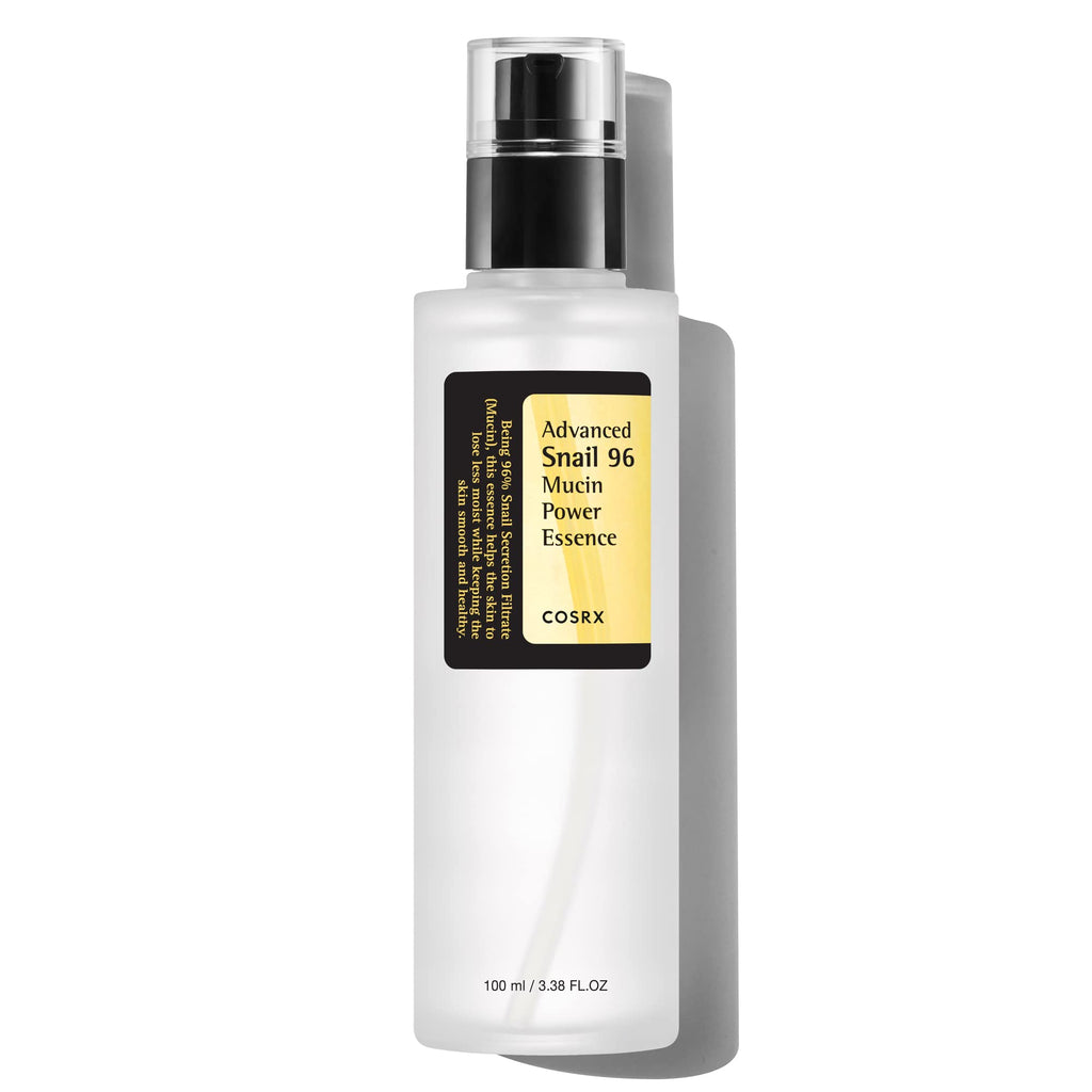 COSRX Snail Mucin 96% Power Repairing Essence 3.38 fl.oz 100ml Hydrating Serum for Face with Snail Secretion Filtrate for Dull Skin & Fine Lines Korean Skin Care